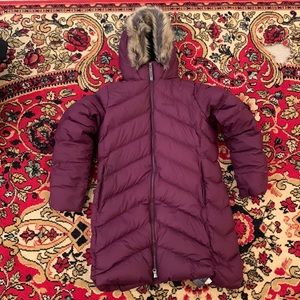 Marmot winter jacket for girl. Size XL. Dark purple. Down filled